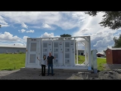 Immagazzinamento di energia da batteria in contenitori