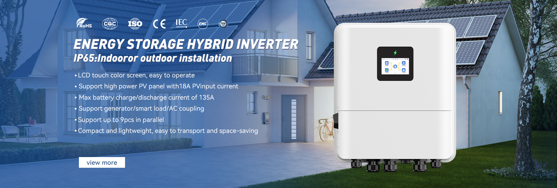 qualità Fuori dall'invertitore solare ibrido di griglia fabbrica