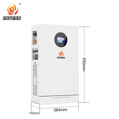 51.2V 100Ah 5,12kwh Batteria per la conservazione dell'energia domestica con protezione da cortocircuito
