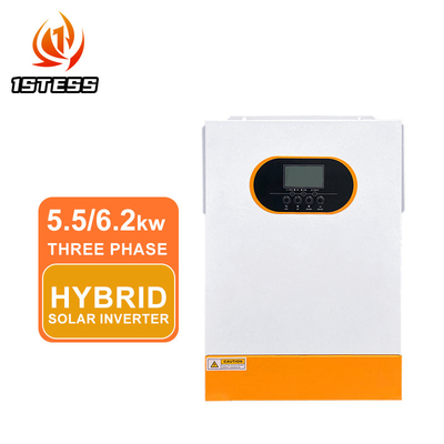 Invertitore ibrido solare all'ingrosso da 48V, con rete di accensione/spena 230VAC 5,5 kW 6,2 kW