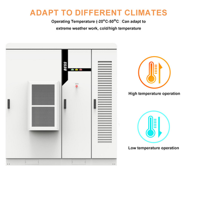 100 kWh e 215 kWh Immagazzinamento di energia Centrale solare per uso commerciale e industriale