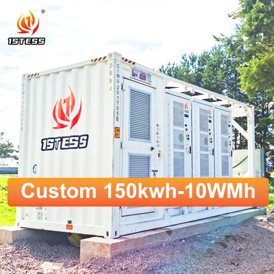 Sistema industriale di stoccaggio dell'energia solare commerciale con batteria da 500 kWh e capacità di 1MWh e controllo e monitoraggio a distanza