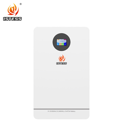 Alta capacità 200Ah 51.2V 10.24kwh Lifepo4 PowerWall Immagazzinamento di energia a parete Batteria agli ioni di litio 6000 cicli