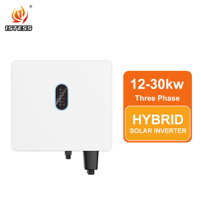 Invertitore solare ibrido a tre fasi 12kw 15kw 25kw 30kw 120V-800V On/Off Grid Pure Sine Wave IP66 20kw Invertitore solare con MPPT