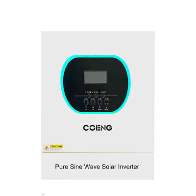 Inverter solare ibrido off-grid monofase 48V 5.5kw 6.2kw onda sinusoidale pura con protezione da sovraccarico e MPPT integrato