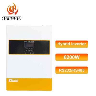 Inverter solare ibrido off-grid monofase 48V 6.2kW onda sinusoidale pura MPPT con attivazione batteria al litio