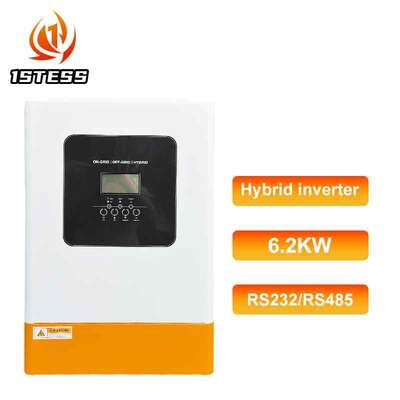 48V 5500W 6200W Solar Hybrid Inverter 1 fase In Out MPPT 500VDC Max Puro Sine Wave parallelo 12 unità Potenza di riserva