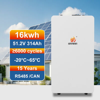 Unità di batteria solare flessibile e scalabile da 16 kWh per inverter ibridi