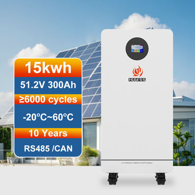 Potenza di riserva per la casa portatile 300Ah LiFePO4 15.36kWh Protezione contro la sovraccarica e la scarica da schermo tattile