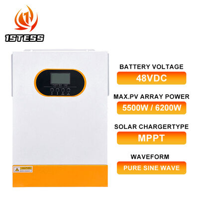 Invertitore solare ibrido off-grid con BMS al litio e porta di comunicazione RS485, ottimizzato per la gestione dell'energia solare residenziale